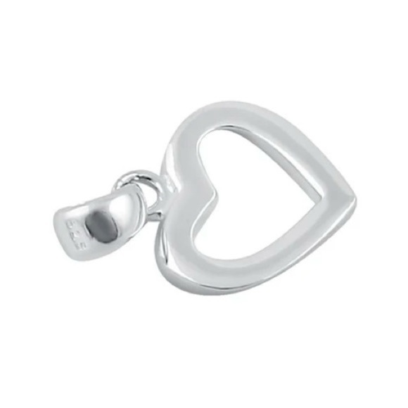 Sterling Silver Heart Pendant On 18” Chain - Picture 7 of 8